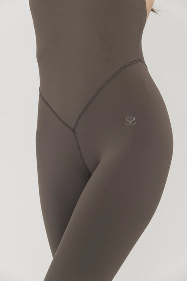 Amara Dark Cocoa Jumpsuit